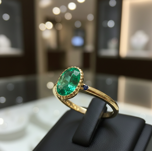 Elegante Anillo de Piedra Hidroprocesada Verde, Plata de Ley 925, Chapado en Oro de 18K, Hecho a Mano, Anillo de Cóctel, Regalo para Ella, Talla US 6 - Product Image 3