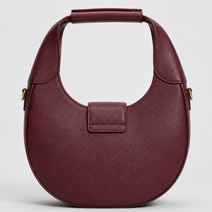 Bolso de Mano de Diseño Nuevo y Lujoso para Mujer, Estilo Media Luna, Textura de Cuero Retro, Marca Original Personalizada - Product Image 4