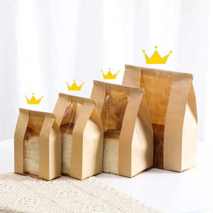 Custom Printed Food Grade Fast Food <b>Bread</b> Take Away Paper <b>Bag</b> French Fries Snack Burger Packaging Greaseproof Paper <b>Bag</b> - Product Image 2