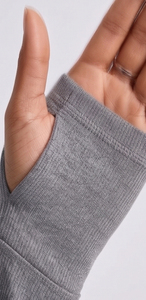 Chaquetas Deportivas Cortas Ajustadas para Mujer, Chaqueta de Yoga con Orificios para los Pulgares, Chaqueta Deportiva Corta con Cuello Alto para Mujer - Product Image 5