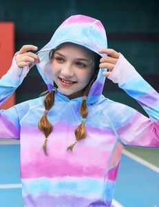 Sudadera con Capucha para Niños con Protección Solar UPF 50+, Secado Rápido, Spandex, Poliéster, Manga Larga, Deportiva, con Orificios para Pulgares - Product Image 2