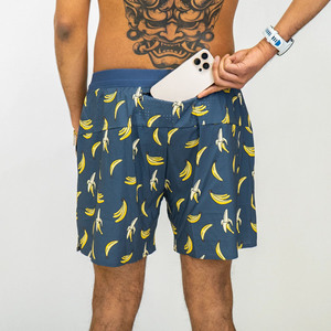 Shorts de course décontractés mi-longs pour hommes en mélange de coton écologique, respirants et à séchage rapide, avec poche pour téléphone – Idéal pour la gym, l'entraînement et le sport - Product Image 4