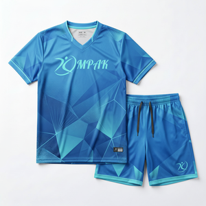 Conjunto de Camiseta y Pantalones Cortos de Voleibol con Textura de Carbón, Personalizado al por Mayor, OEM, Antiencogimiento, Uniforme de Equipo, Sublimación, Ropa Deportiva - Product Image 1