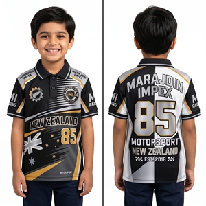 เสื้อผู้ชายแบบกำหนดเองสำหรับทีมแข่งออสเตรเลีย เสื้อกีฬาพิมพ์ลายแบบ Sublimation พร้อมโลโก้ ชื่อ และหมายเลขส่วนตัว ผ้าฝ้าย 100% - Product Image 3