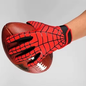 <b>Spider</b>-<b>Man</b> Full Finger Breathable Sports <b>Gloves</b> Red Black Non Slip Spandex Women All Seasons Customized Logo Pull on Closure - Product Image 1