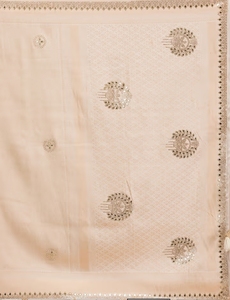 Sari de Seda Dorada con Pedrería Tradicional para Mujer KV, Reversible, de Secado Rápido, Antiarrugas, Blusa Sin Costuras, para Fiestas de Otoño, K V - Product Image 3