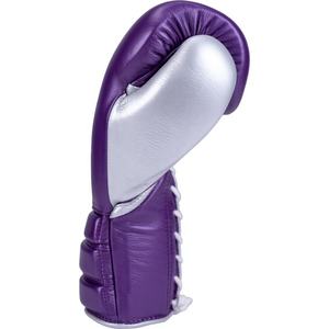 Phenom Boxing Metallic Purple/<b>silver</b> Lace Sparring <b>Gloves</b> New Design Customize Logo Special Boxing <b>Gloves</b> for Training - Product Image 3