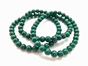 Hot Sale Premium Grade Feng Shui Malachite Crystal Beaded <b>Bracelet</b> Handmade Women's Men's Natural Healing Stone <b>Elastic</b> - Product Image 2
