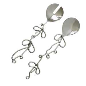 Ensemble de cuillères et fourchettes décoratives en métal avec poignée en forme de nœud pour la table de cuisine, idéal comme cadeau - Product Image 6