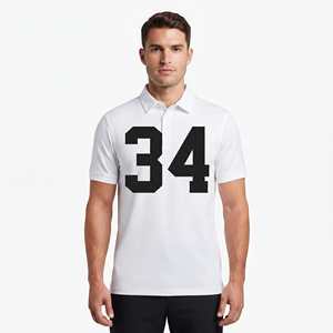 Lightweight Men's Golf Polo Breathable Men's Sport Golf Jersey Men Short Sleeve Stand Collar Golf Polo Jerseys - Product Image 1