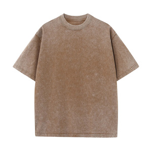 Camiseta de Hombre al por Mayor, 100% Algodón, Lavado Ácido, Corte Regular, con Logotipo Personalizado, Impresión Digital, Estilo Urbano Ecológico, Directo de Fábrica - Product Image 3
