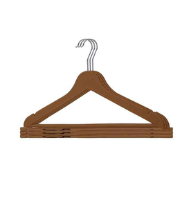 ไม้แขวนเสื้อที่ทำจากไม้สีธรรมชาติเป็นมิตรกับสิ่งแวดล้อม - Product Image 1