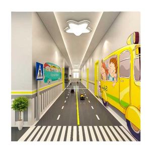 PVC <span class=keywords><strong>vinyle</strong></span> impression plancher décoratif école saut en longueur coussin <span class=keywords><strong>tapis</strong></span> <span class=keywords><strong>tapis</strong></span> 3D maison bureau sol en plastique jeu - Product Image 3