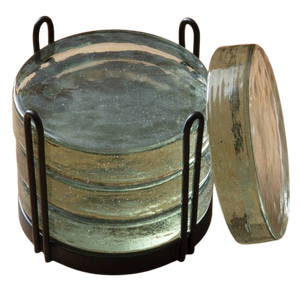 Sous-verre carré en bois et marbre, moderne, antidérapant, pour table - Product Image 6