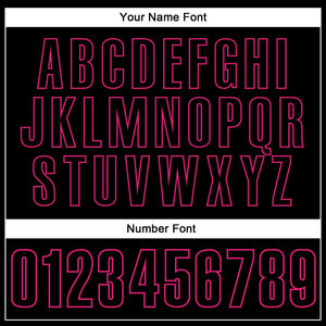 Ruban 3D rose vif et blanc, noir, nouveau design, personnalisé, pour chemise, en tissu respirant à séchage rapide, avec impression du logo du nom de l'équipe, vente en gros - Product Image 4