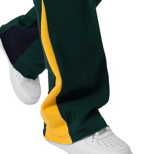 กางเกงวอร์มขายาวสำหรับผู้ชายแบบตามสั่งสไตล์สตรีทแวร์กางเกงระบายความร้อนแบบผ่าสีตัดกันระบายอากาศได้สำหรับใส่ใน2025 - Product Image 5