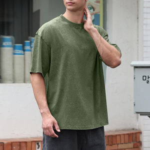 Camiseta Oversize de Moda Urbana para Hombre y Mujer, Lavado Ácido, Ajuste Relajado Personalizable para Programas de Marca - Product Image 3