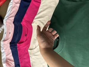 Unisex <b>White</b> Basic T-Shirt Adult & Kids Casual Wear Simple Design <b>Plain</b> Front Back Short Sleeve Cotton Look Apparel OEM Service - Product Image 3