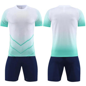 ชุดฟุตบอลผู้ใหญ่แบบยูนิเซ็กซ์ OEM ODM แขนสั้น ชุดทีมสั่งทำพิเศษ แห้งเร็ว คุณภาพสูง โพลีเอสเตอร์ 100% - Product Image 1
