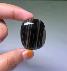 Piedras Preciosas Sueltas de Obsidiana Encaje de Medianoche de Alta Calidad, Precio al por Mayor, para Fabricación de Joyas, Cristal Natural Hecho a Mano con Cambio de Color - Product Image 2