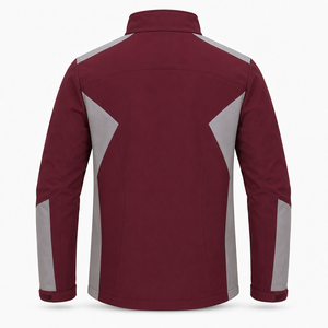 Veste Softshell Homme Personnalisée Imperméable Coupe-Vent Respirante pour Travail en Extérieur avec Fermeture Éclair Intégrale et Design Réfléchissant Marque Privée - Product Image 3