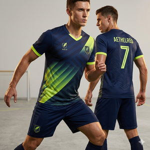 Custom Soccer Teamwear Uniforms Wholesale OEM Manufacturer Supplier <b>Polyester</b> Jersey <b>Shorts</b> Private Label Bulk Production - Product Image 1