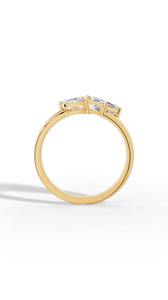 Best Selling Floral <b>Ring</b> With <b>Emerald</b> And Marquise Cut Lab Grown Diamond 925 <b>silver</b> Wholesale OEM Fine Jewelry Supplier - Product Image 6