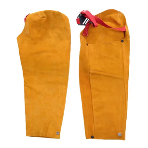 Mangas Protectoras de Fibra de Vidrio Resistentes al Calor para Soldadura, Protección de Brazos de Cuero Vacuno de Alta Calidad con Logotipo Personalizado - Product Image 1