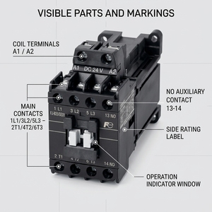 Contacteur d'ascenseur FJ-B18E01 – Composant de commutation de commande pour systèmes d'ascenseurs d'hôtel - Product Image 4