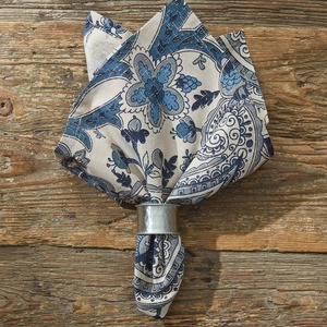 Anneau de serviette en métal argenté avec bord perlé pour la décoration de table de mariage - Product Image 6