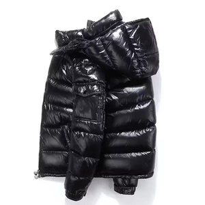 Chaquetas con cremallera y capucha para invierno, ajustadas, cálidas, de color sólido, para hombre, ligeras, acolchadas, informales. - Product Image 6