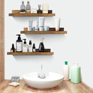 <b>Rustic</b> Sheesham Wood Wall Mounted Large Picture Ledge Floating <b>Shelf</b> for Home Decor - Product Image 2