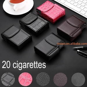 Portasigarette Originale in PU a Prezzo di Fabbrica, Contiene 20 Sigarette, Accendino a Gas, Astuccio per Sigari, Gadget per Uomini Fumatori - Product Image 4