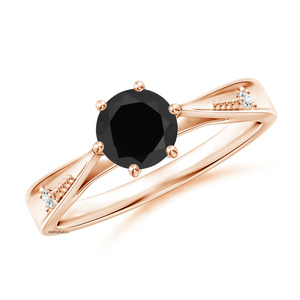 แหวนทองคำขาวสำหรับผู้หญิง ประดับเพชรดำธรรมชาติ ทอง 10K 14K 18K เงิน 925 935 เครื่องประดับสไตล์คลาสสิกสำหรับงานหมั้น - Product Image 2