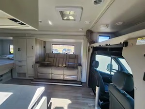 Road Travel Trailer Caravan Aluminum & Steel RV Camper Towable Unit Kitchen Bathroom <b>Bed</b> Sleeping Space for Family Touring Use - Product Image 4