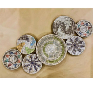 Plato decorativo de algas marinas hecho a mano único, perfecto para colgar en la pared en la sala de estar, el dormitorio o el interior de la cafetería - Product Image 2