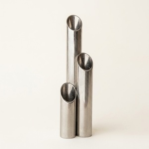 Juego de Portavelas Triples de Acero Inoxidable, Estilo Moderno y Minimalista, Centro de Mesa Metálico para Decoración de Hogar de Lujo y Bodas - Product Image 6