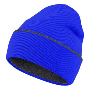 Unisex Reversible Knitted 100% Cotton Beanie <b>Hat</b> Men <b>Women</b> Warm <b>Winter</b> Travel Double-Sided Adjustable Heat-Transfer Printed - Product Image 1