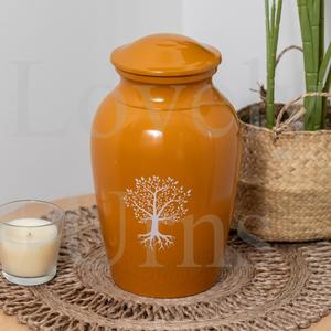 Urna Funeraria Decorativa con Diseño de Árbol de la Vida para Cenizas de Adultos, Tamaño Mediano, Recuerdo Conmemorativo - Product Image 3