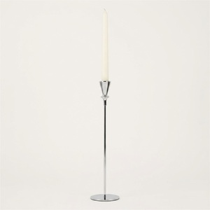 <b>Silver</b> Metal Taper Candle Holder Modern Aluminum <b>Candlestick</b> Stand For Wedding Centerpiece Elegant Table Decorative Candle Stand - Product Image 3