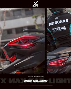 Alta calidad Hecho en Taiwán Venta al por mayor Yamaha XMAX V2 Luz trasera LED roja Reemplazo del sistema de iluminación de la motocicleta - Product Image 5