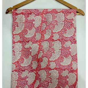 Tela de Algodón Cambray Estampada a Bloques 60x60, Tela de Algodón con Estampado Tradicional Jaipuri - Product Image 1