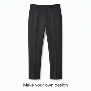 Men's Light Gray Wide Leg Cotton Pants Mid Waist <b>Drawstring</b> Casual Loose Fit Spring Breathable Woven <b>Trousers</b> - Product Image 6