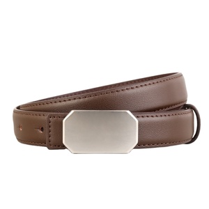 Ceinture en cuir véritable à boucle, personnalisée en usine, unisexe, décontractée, respirante, minimaliste, polyvalente, élégante et imperméable - Product Image 4