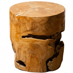 Premium Sturdy Functionality Rustic Charm Natural Beauty Solid Wood Round <b>Stool</b> For Hotel Apartment Warehouse Living Spa ARTERRA - Product Image 3