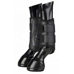 Protège-jambes pour chevaux, couleur personnalisée, caoutchouc/coton, sangle Velcro, protège-paisses respirant, pour entraînement sportif et course - Product Image 6