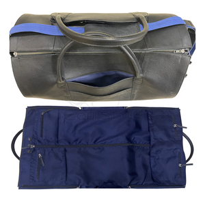 Genuine Leather Garment Duffel Bag Premium Outdoor Travel Weekender for Men <b>Women</b> Wholesale Bulk Durable Carry Bags - Product Image 2