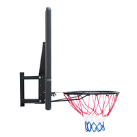 Panier de basket-ball mural extérieur ANBOO avec panneau arrière transparent en PC de 44 pouces et grand cadre en PE, personnalisable en usine