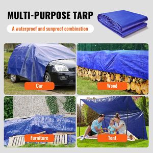 Telo in Polietilene Impermeabile Resistente 12x16 piedi, Spessore 5 Mil, Multiuso per Esterni con Rinforzo ad Alta Durabilità - Product Image 6