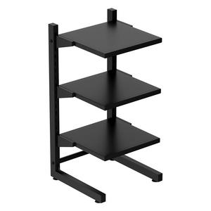 Étagère de rangement murale multifonctionnelle à double niveau en métal robuste de qualité supérieure pour cuisine, placard et garde-manger - Product Image 2
